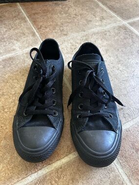 Converse Black Low-Top Canvas Sneakers